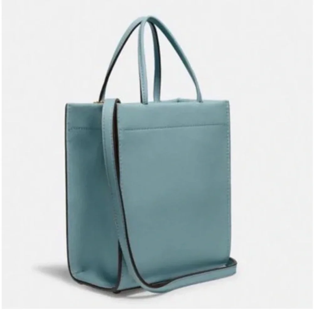 NWT Coach Cashin Mini Tote Top Handle Crossbody in Sage Glovetanned Leather - Picture 16 of 16